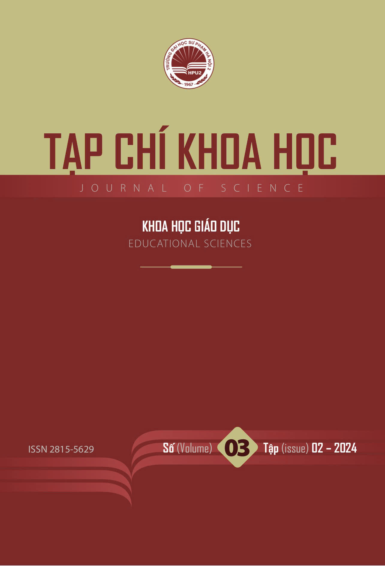 					Xem T. 2 S. 03 (2024): Tạp chí Khoa học Trường ĐHSP Hà Nội 2: Chuyên san Khoa học Giáo dục
				